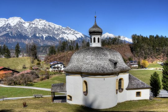 Borgiaskapelle, Kapelle, Kirche, Kirchturm, Kirchenfenster, Kirchturm, Kreuz, Volderwald, Tulfes, Innsbruck, Innsbruck Land, Hall, Hall in Tirol, Nordtirol, Tirol, &Ouml;sterreich, Kirche, Kirchlein,  Hl. 