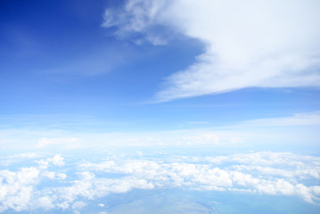 Obraz premium Blue sky with clouds