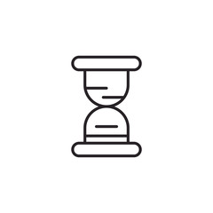 Hourglass Social Media Icon. Modern Simple Vector For Web Site Or Mobile App