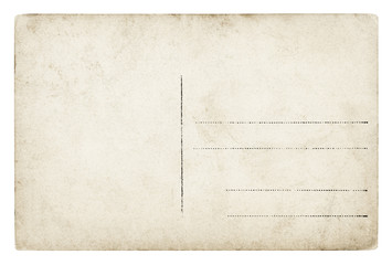 Old Postcard - isolated (clipping path included)