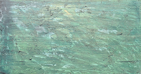 Old green wooden shabby background close up