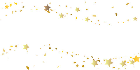 
Golden glitter confetti of stars.