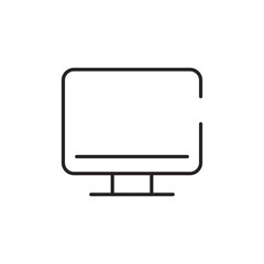 Monitor Social Media Icon. Modern Simple Vector For Web Site Or Mobile App