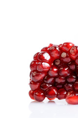 Pomegranate isolated on white