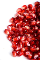 Pomegranate isolated on white