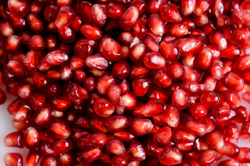 Pomegranate isolated on white