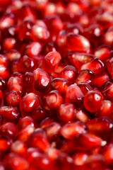 Pomegranate isolated on white