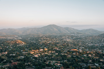 View from Mount Helix, in La Mesa, near San Diego, California