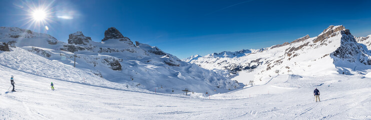 Beautiful Winter Landscape With Swiss