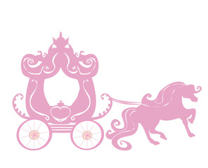 Vintage carriage icon