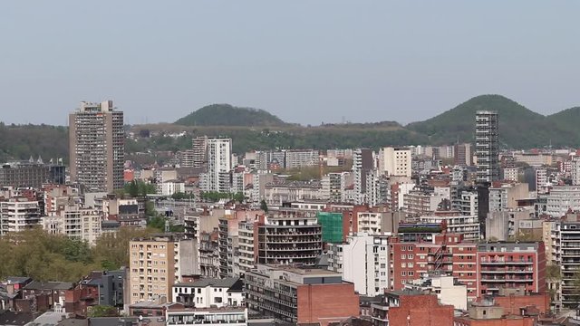 Ville de Li&egrave;ge en Belgique vue de Cointe