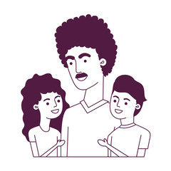 father with children avatar character