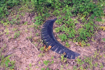 Tire in the Dirt