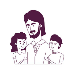 father with children avatar character