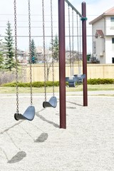 Children playground swing set for babies and kids to play and enjoy