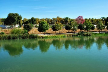 Fototapeta na wymiar Sevilla; Gualdalquivir riverbank