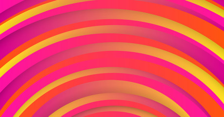 Geometric red background with abstract circles shapes