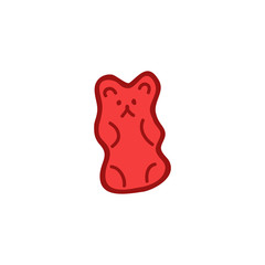 jelly bear doodle icon