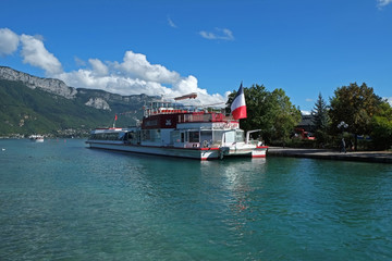 Beautiful lake in Annecy, France