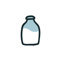 milk doodle icon
