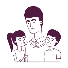 father with children avatar character