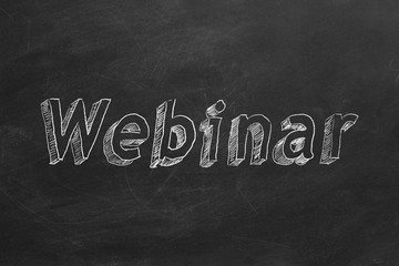 Obraz premium Webinar