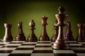 Obraz premium Partie de jeu d'échecs