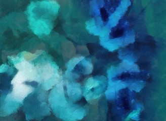 Abstract background in mixed colors. Oil and watercolor design elements. Design template for covers, posters and banners. Simple macro close-up paint brush strokes.