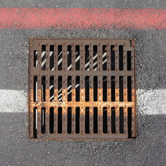 drain manhole detail