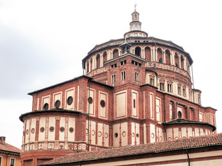 Santa Maria delle Grazie, a Renaissance church in the center of Milan that hosts Leonardo's masterpiece