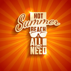 Summer vacation travel colorful logo template