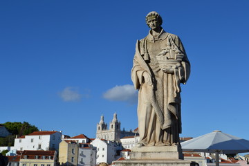 Fototapeta na wymiar Statue - Lisbon Portugal