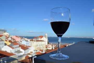 Wine Glass - Lisbon Portugal