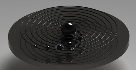 Solar system 3d model