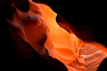 A colorful view of an Arizona slot canyon in Page, AZ.