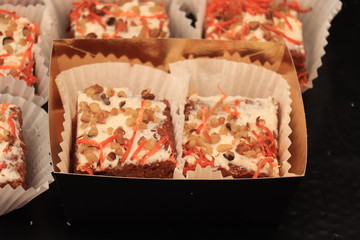 Fresh made carrot cake