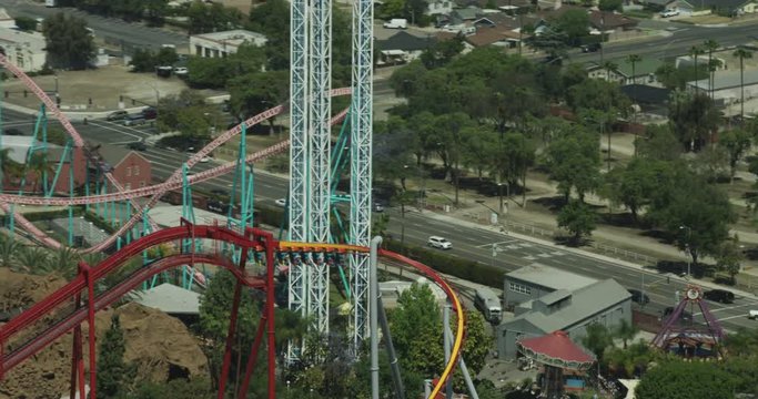 Amusement park rides, aerial