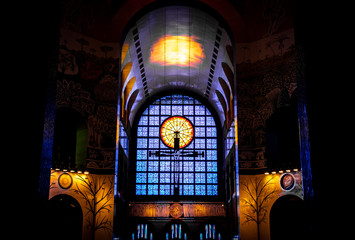 Aparecida. Os vitrais da  Catedral Basílica Santuário Nacional de Nossa Senhora da Conceição...