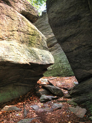 Rock formations along the Appalachian Trail in Pennsylvania