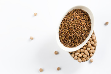 Chickpeas and buckwheat 