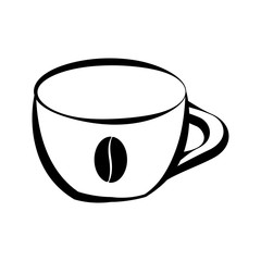 Isolated coffee cup icon. Vector illustration design