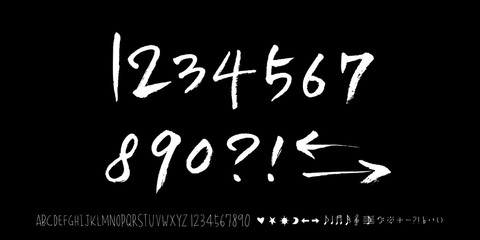 벡터 문자 / 손으로 쓴 글씨체