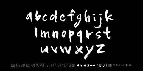 벡터 문자 / 손으로 쓴 글씨체