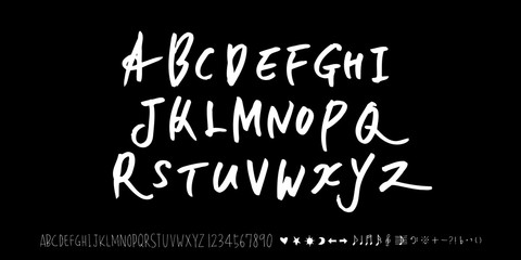 벡터 문자 / 손으로 쓴 글씨체