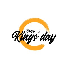 Kings day celebration vector template
