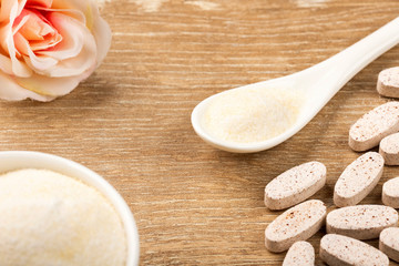 Collagen protein powder - Hydrolyzed. Strengthening and improving the health of cartilage and...