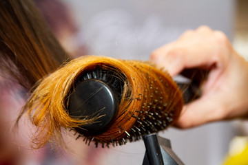 Making of escovação de cabelo