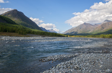 Syulban River in the Trans-Baikal Territory