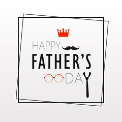 Happy fathers day card.