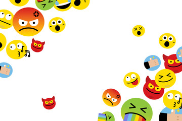 Floating emojis